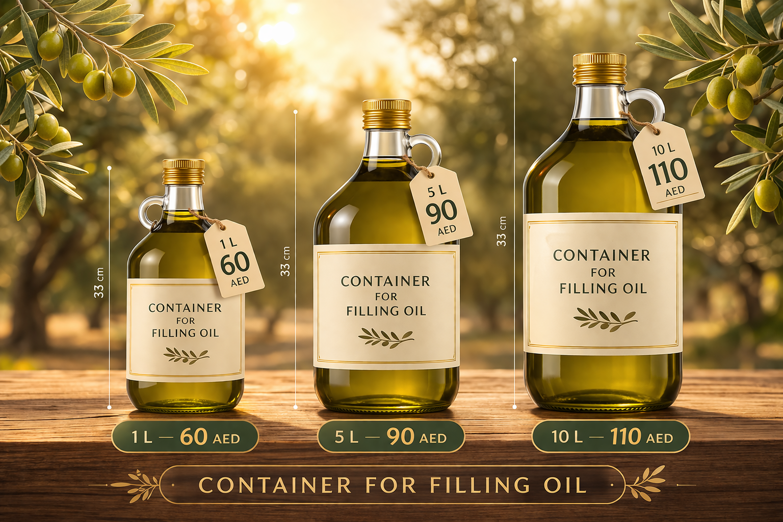 Premium Syrian Extra Virgin Olive Oil - Cold Pressed